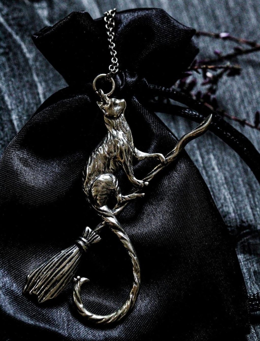 The Witch's Cat Familiar Necklace