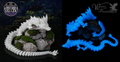 3D Printed Crystal Dragon Sensory Fidget Toy
