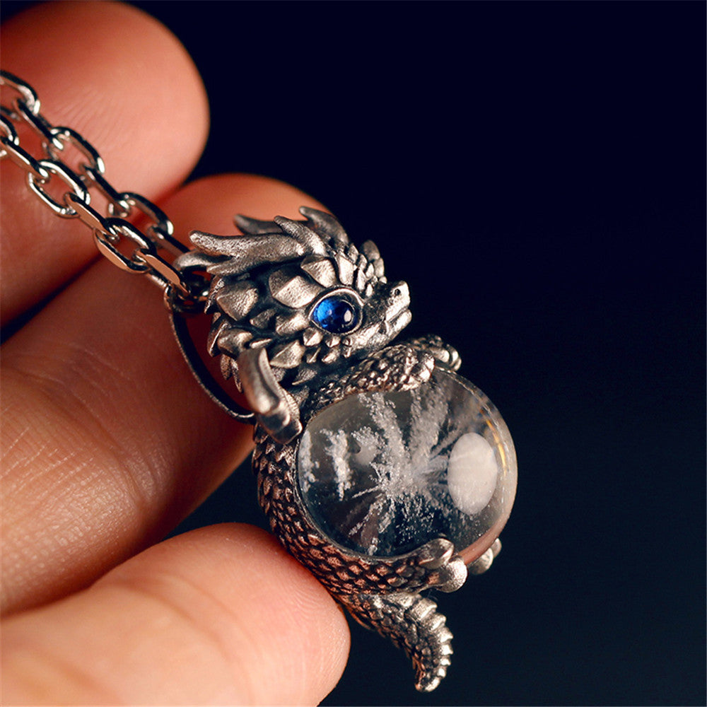 Gemstone Baby Dragon Necklace