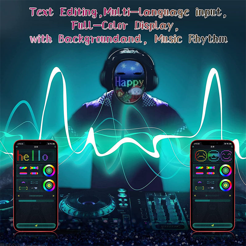 The Many Faced Avatar LED Customizable Face Mask