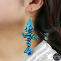 3D Printed Baby Crystal Dragon Fidget Earrings