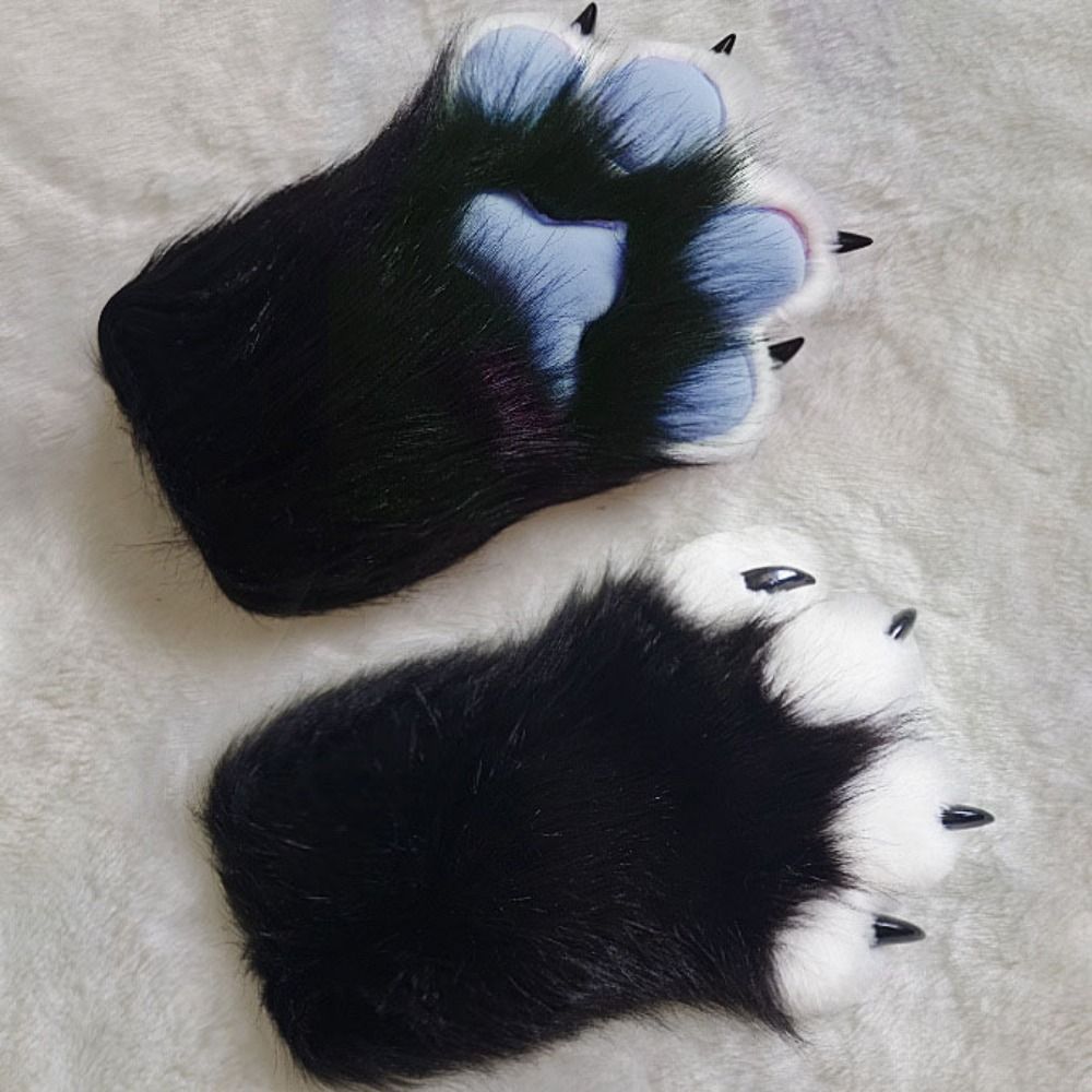 Plush Cat Paw Gloves