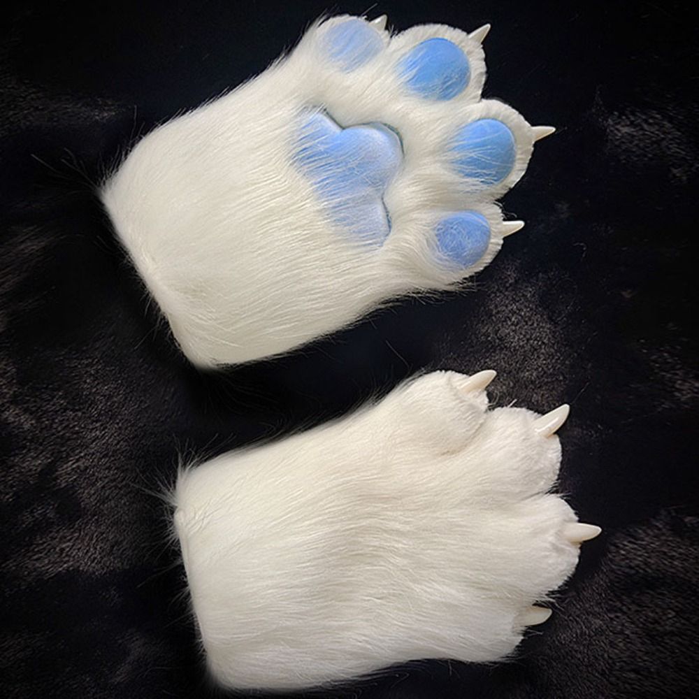 Plush Cat Paw Gloves