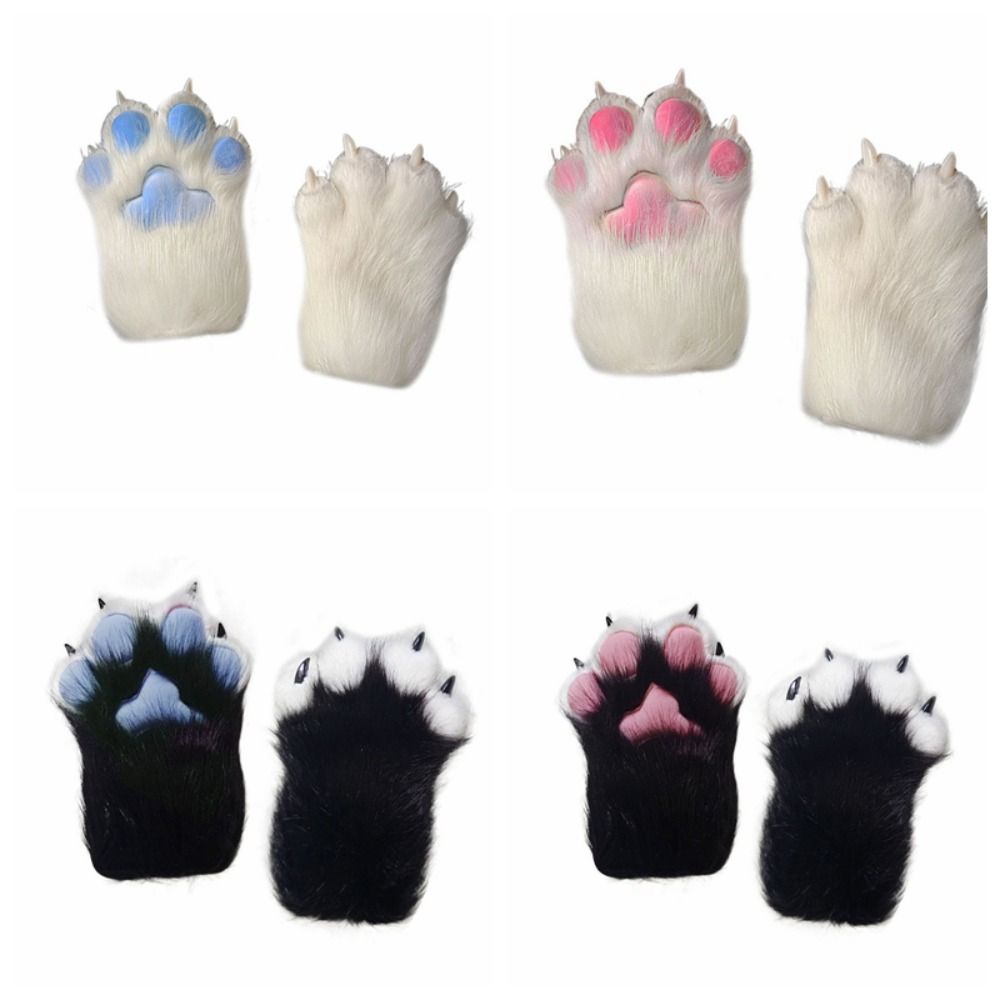 Plush Cat Paw Gloves