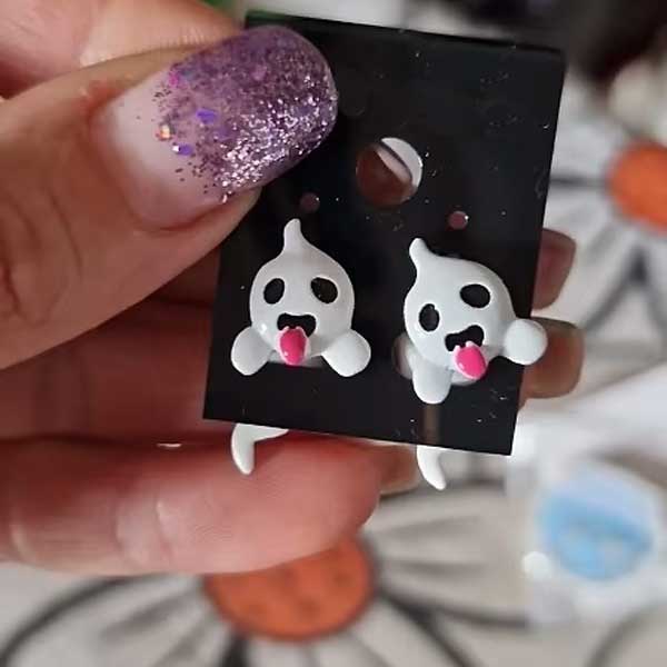 Boo! Glow in the Dark Ghost Earrings