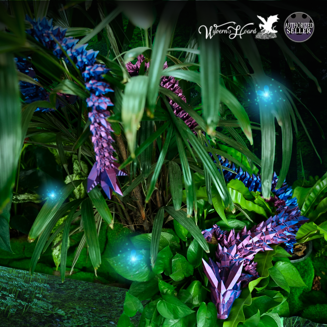 Extra Large 3D Printed Crystal Dragons