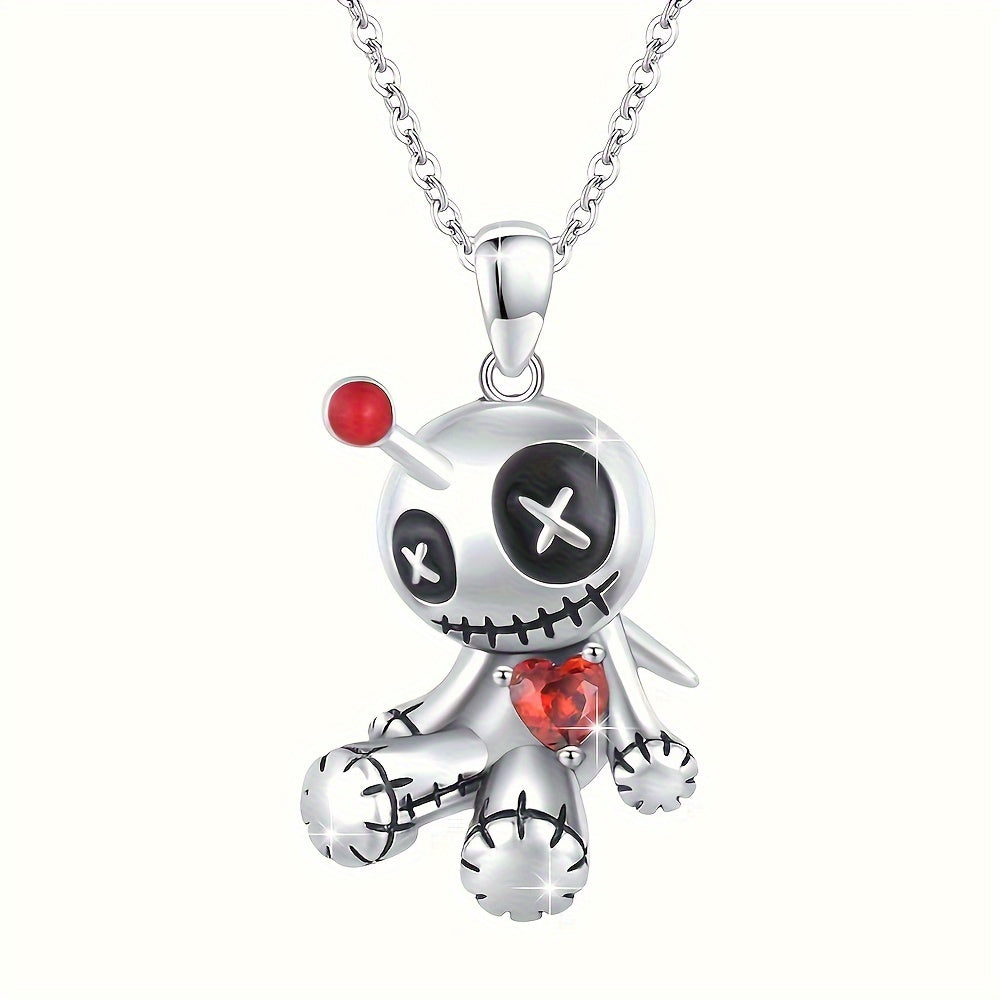 Voodoo Doll Earrings & Necklace Set