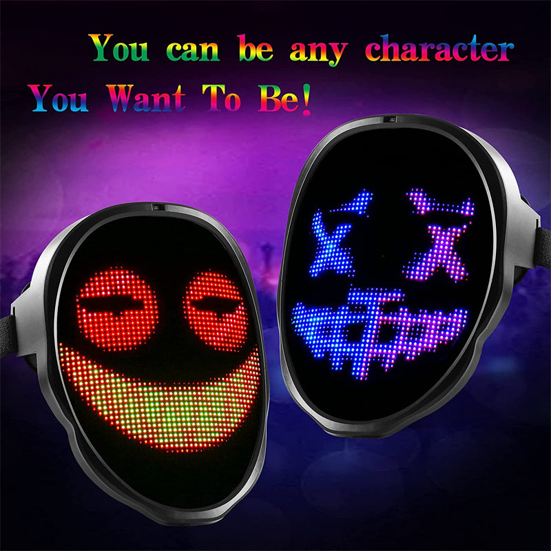 The Many Faced Avatar LED Customizable Face Mask