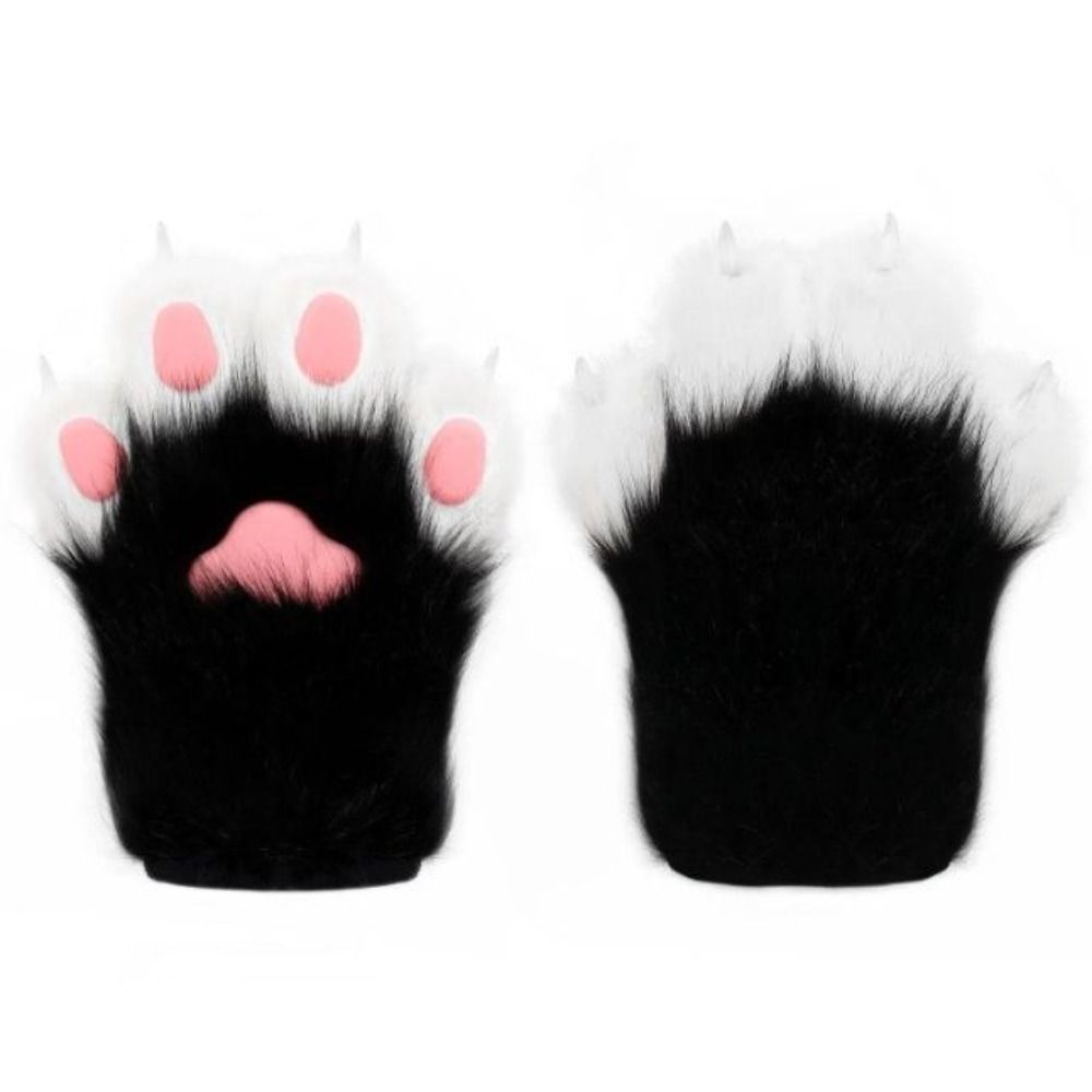 Plush Cat Paw Gloves