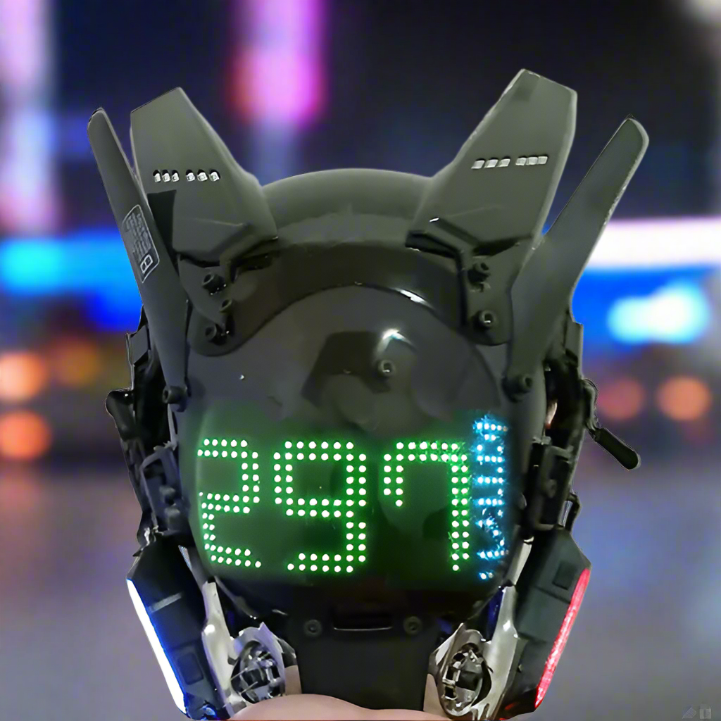 Cyberpunk Sentai Customizable LED Helmet