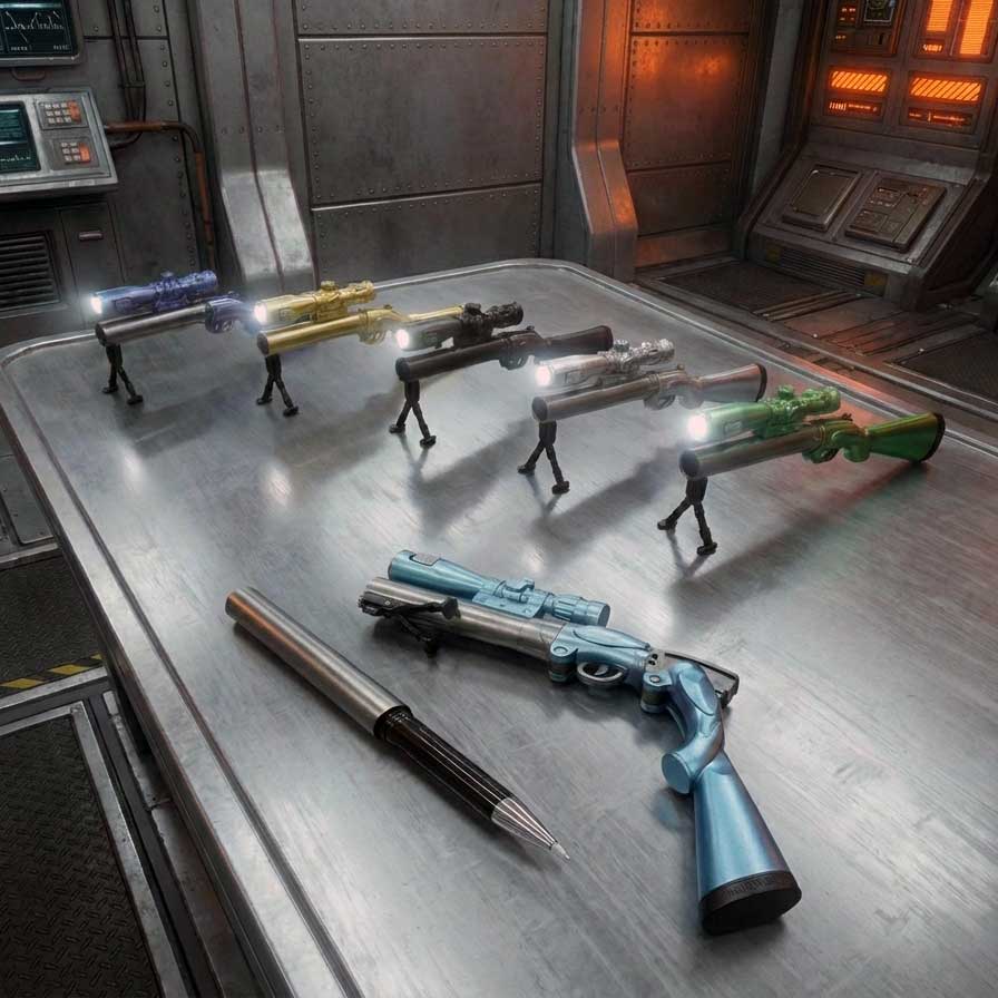 Novelty Model Sniper Rifle Gel Ink Pen