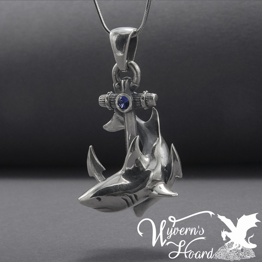 Shark & Anchor Handcrafted Necklace