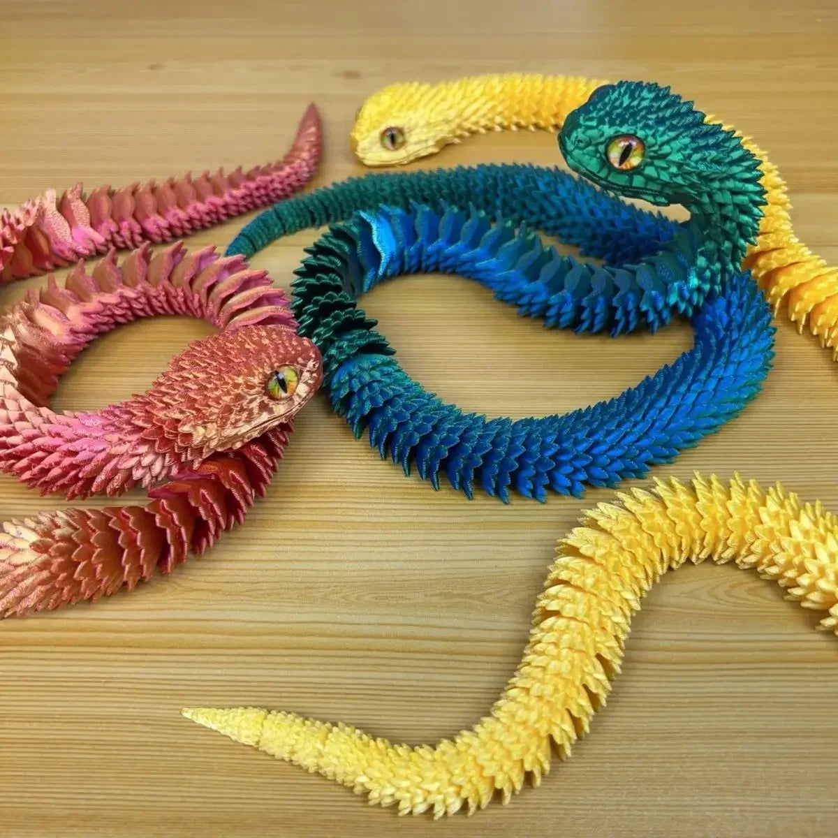 3D Printed Snake Sensory Fidget Toy