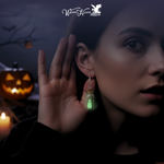 Ghost in the Bottle Glow in the Dark Earrings