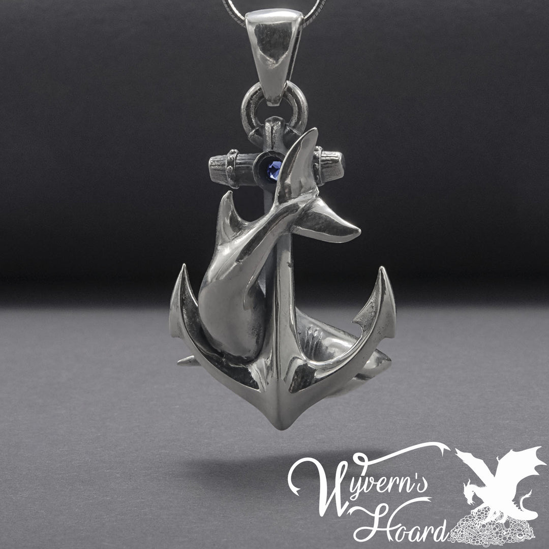 Shark & Anchor Handcrafted Necklace