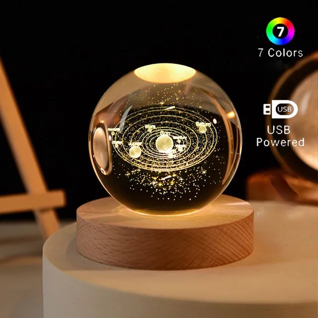 Cosmic Crystal Ball LED Night Light