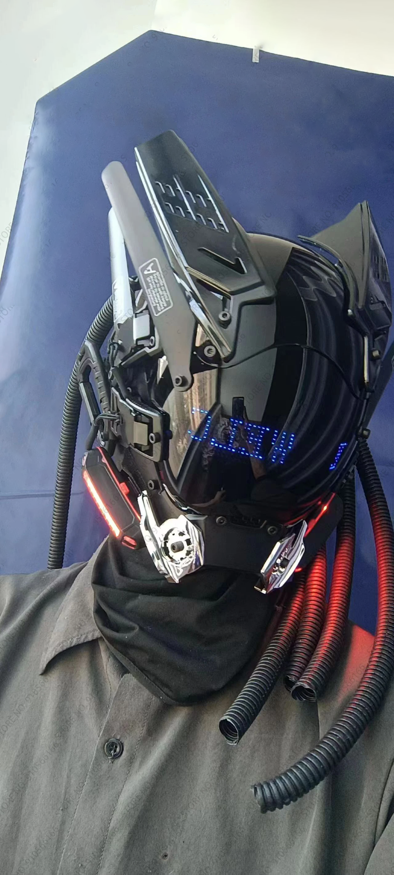 Cyberpunk Sentai Customizable LED Helmet