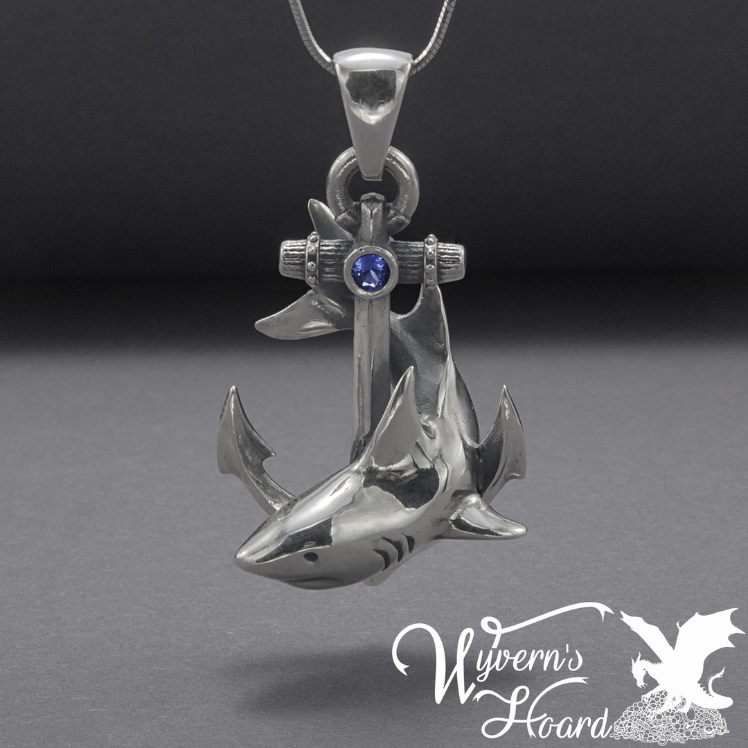 Shark & Anchor Handcrafted Necklace