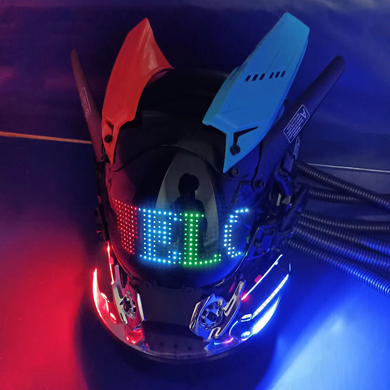 Cyberpunk Sentai Customizable LED Helmet