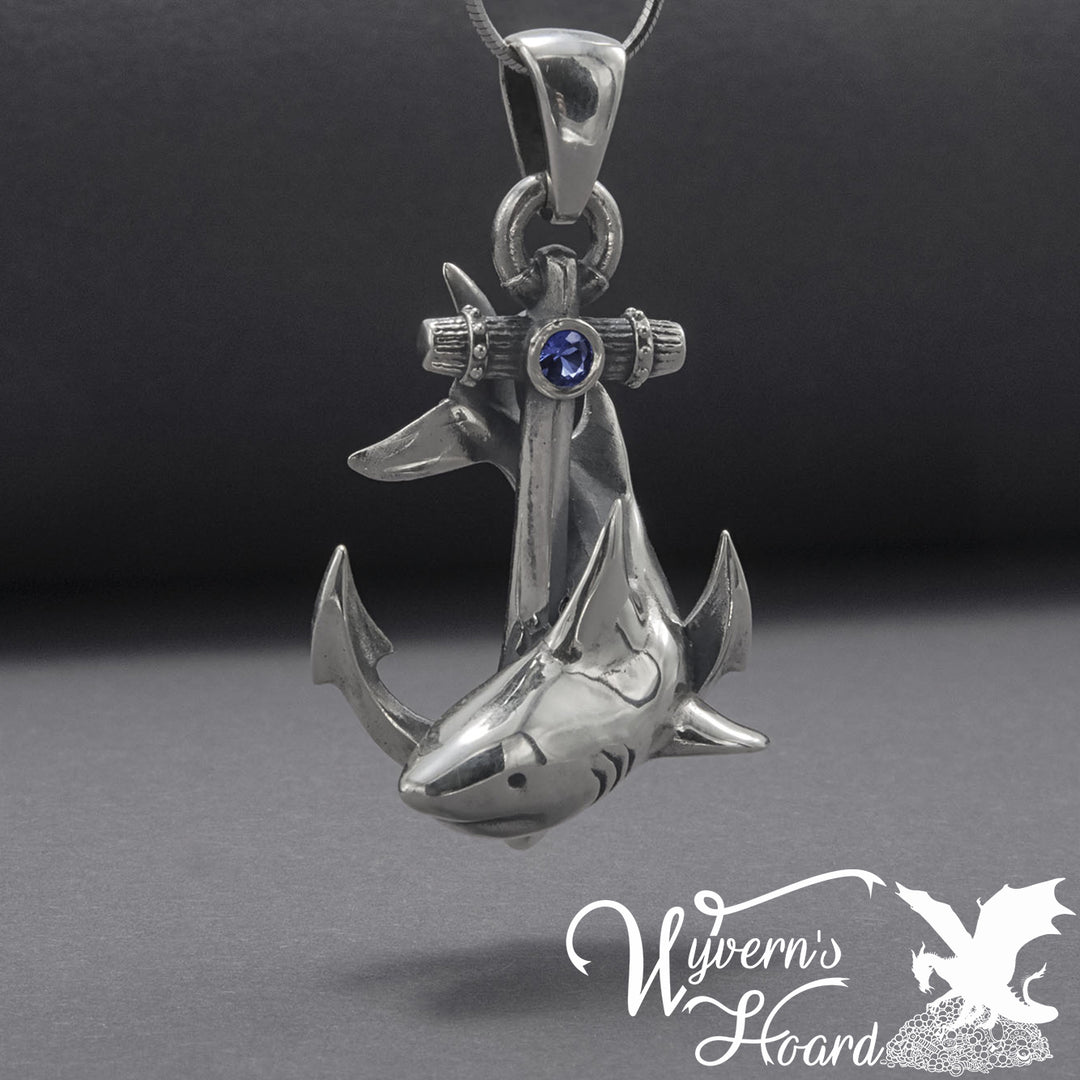 Shark & Anchor Handcrafted Necklace