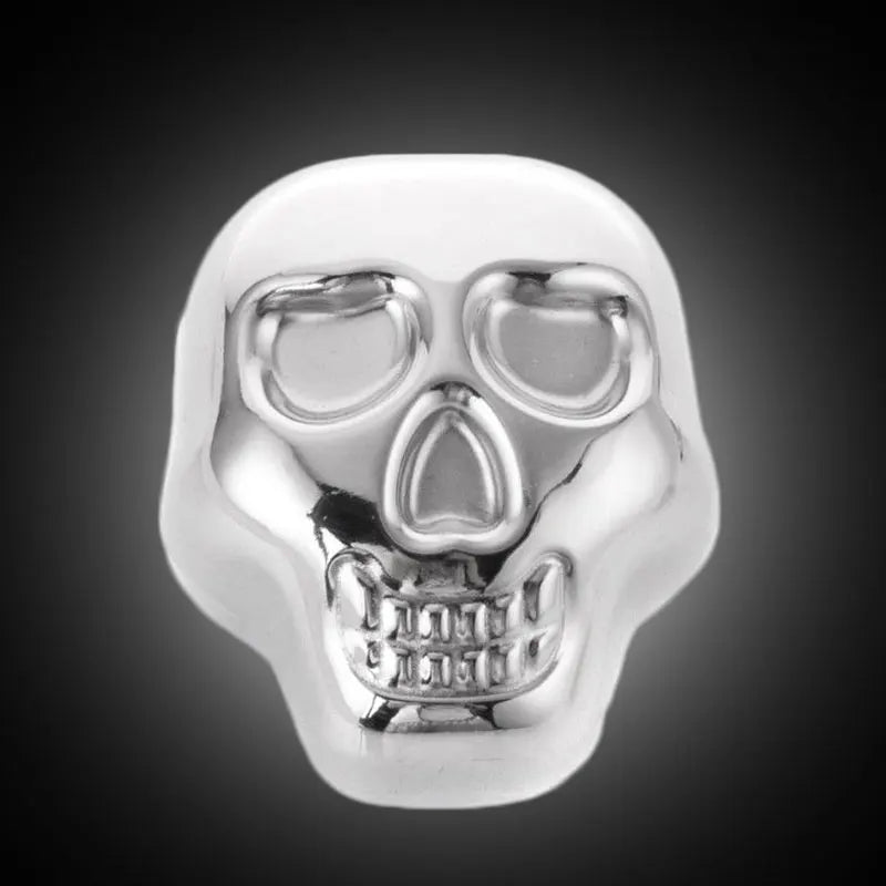 Stainless Steel Skull Ice Cubes (set of 5)