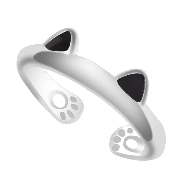 Adjustable Cat Paw Rings