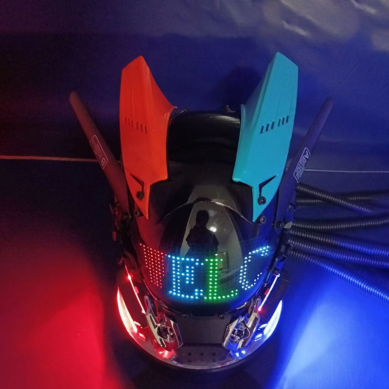 Cyberpunk Sentai Customizable LED Helmet