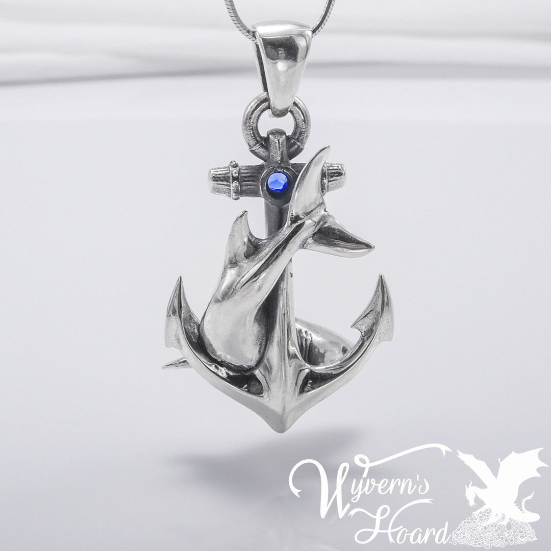 Shark & Anchor Handcrafted Necklace
