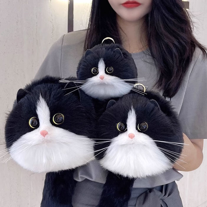 Handmade Cat Plush Handbag