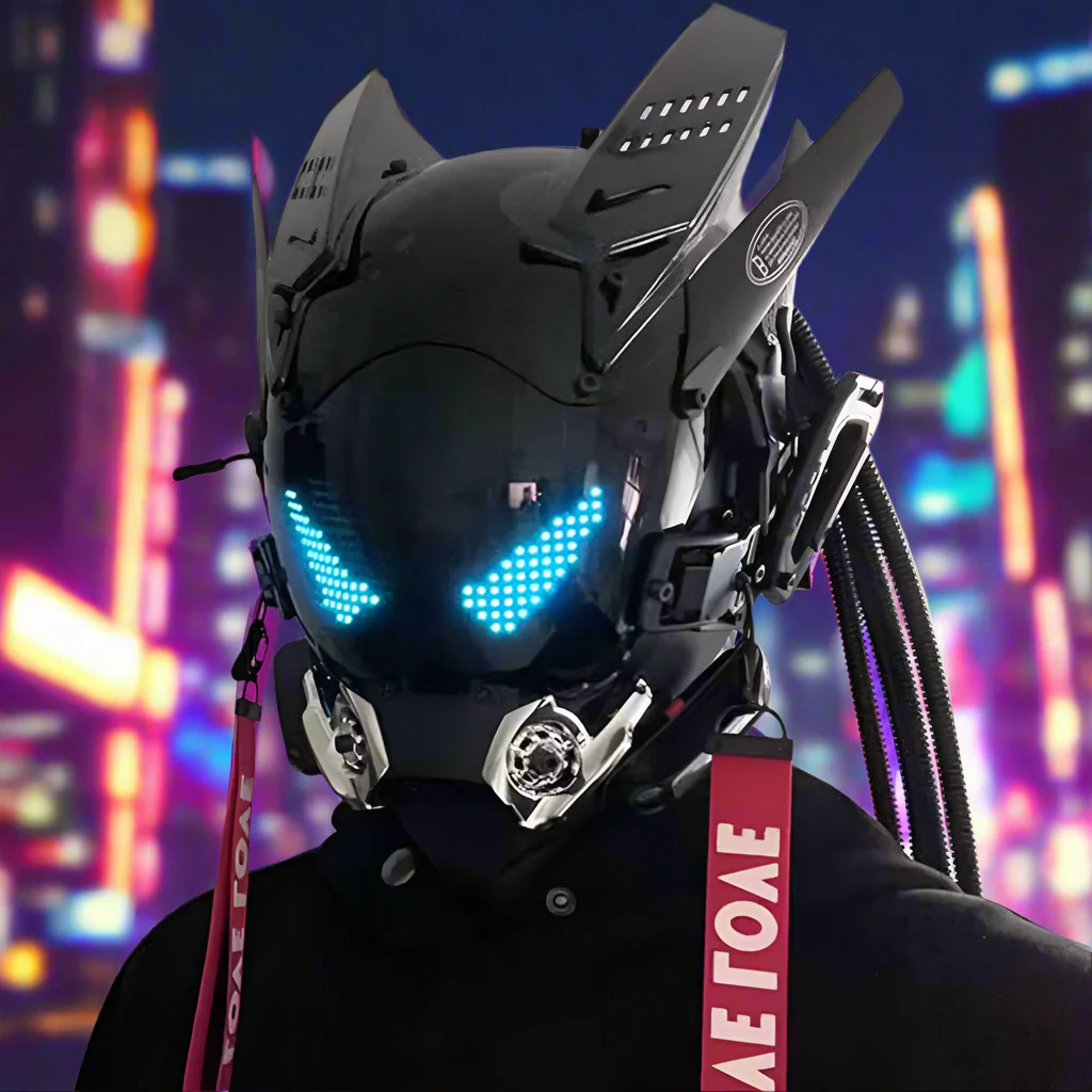 Cyberpunk Sentai Customizable LED Helmet