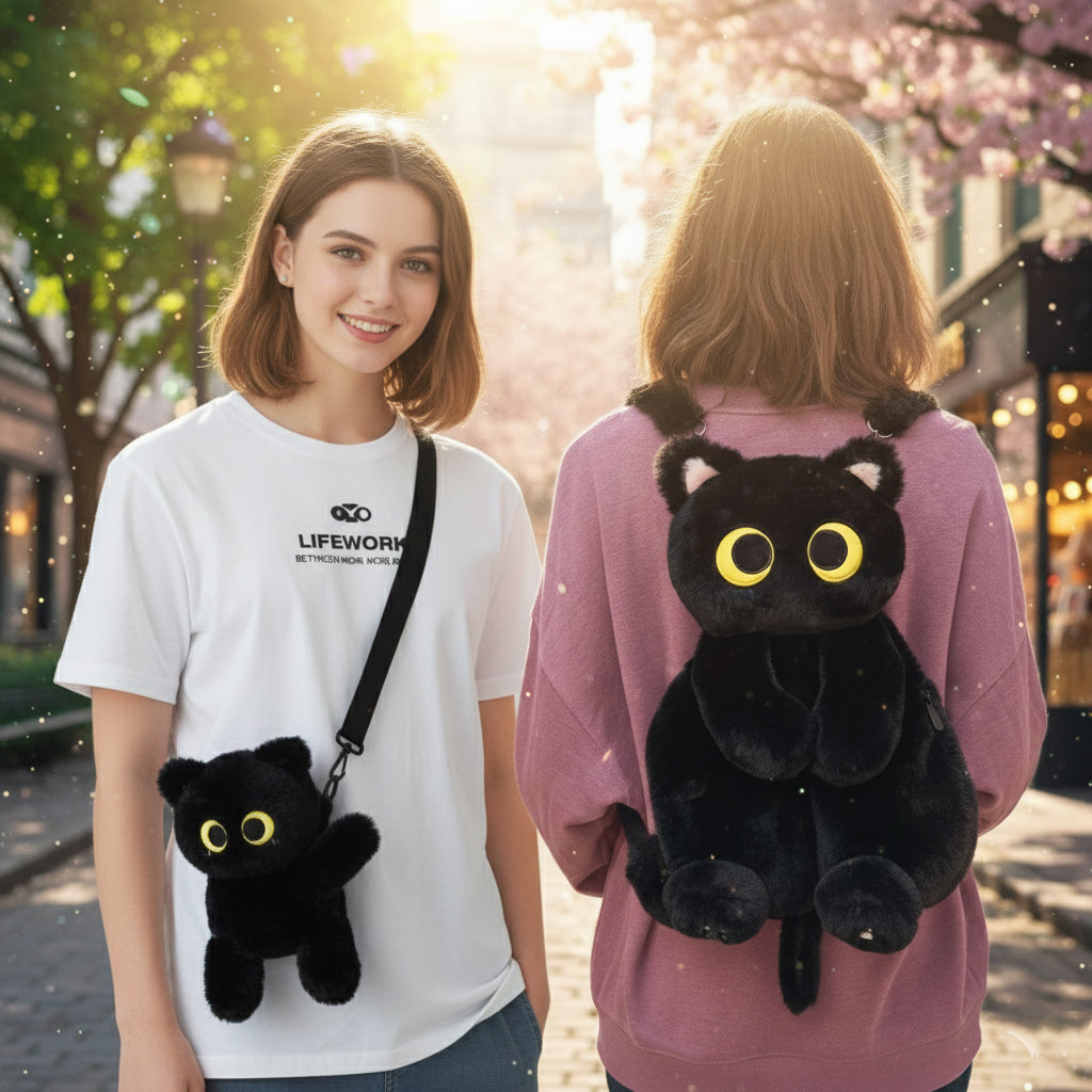 Kawaii Cat Backpack and Cross Body Bags