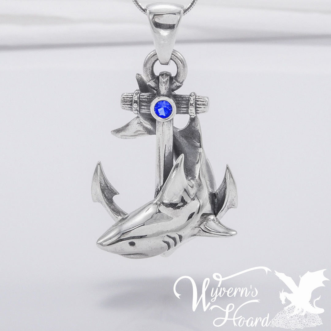Shark & Anchor Handcrafted Necklace