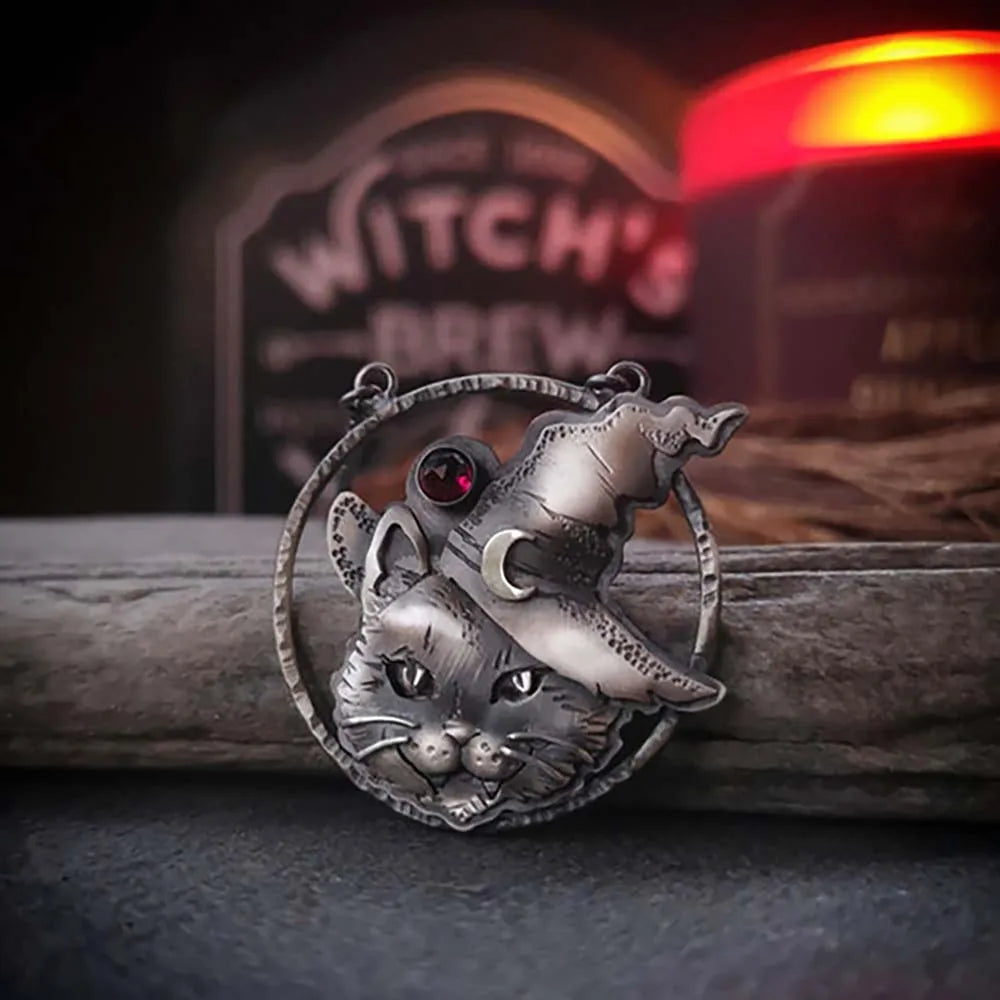 Witch Cat Necklace