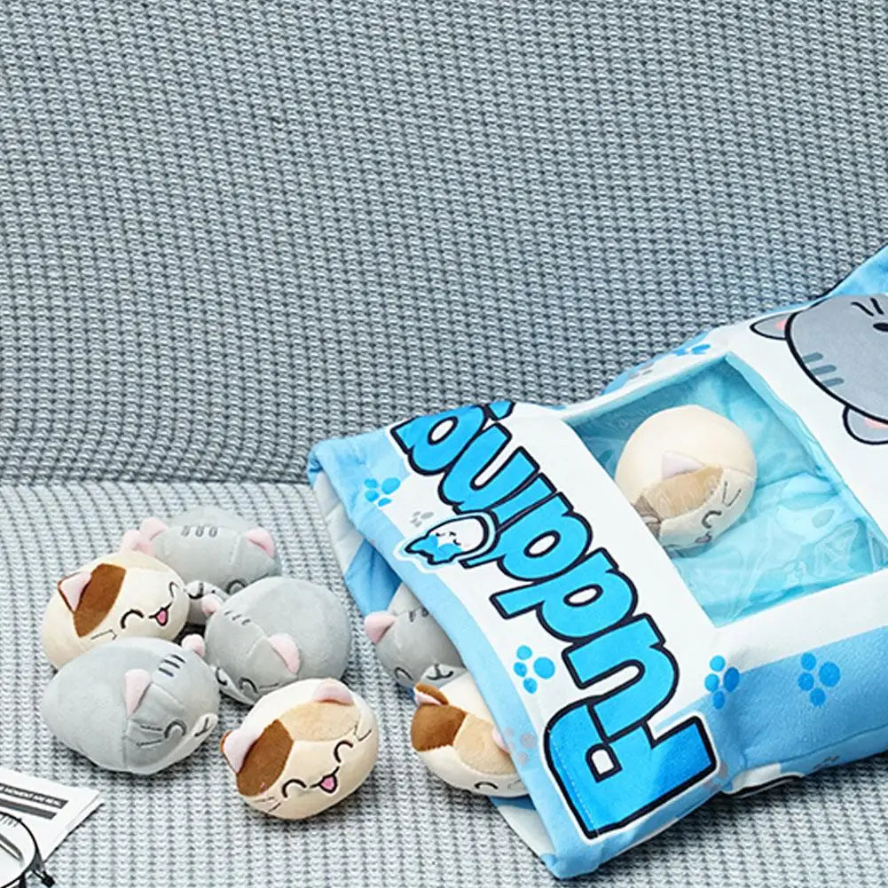 Cat Pudding Snack Pillow