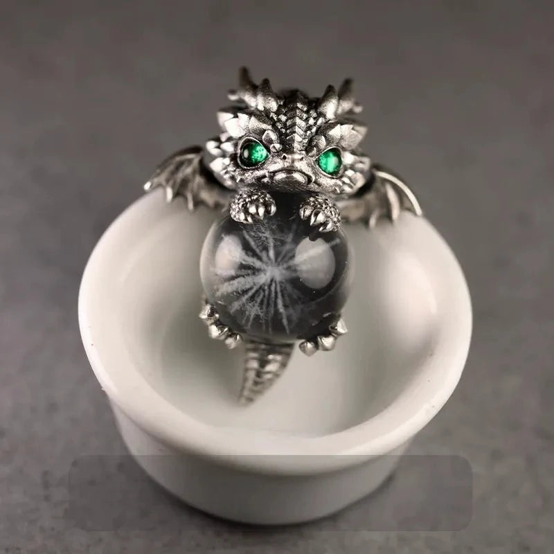 Gemstone Baby Dragon Necklace