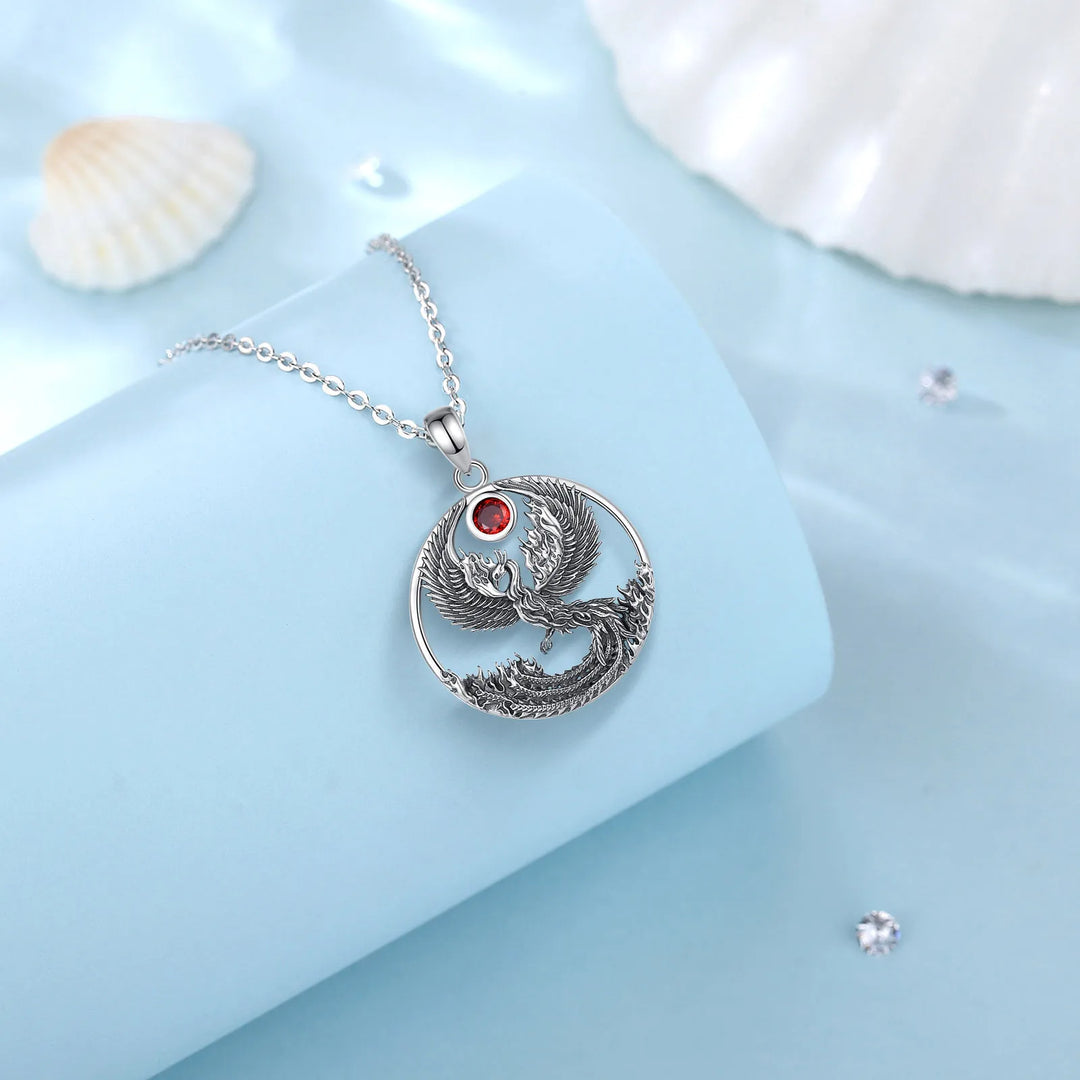 Phoenix Sun Sterling Silver Necklace
