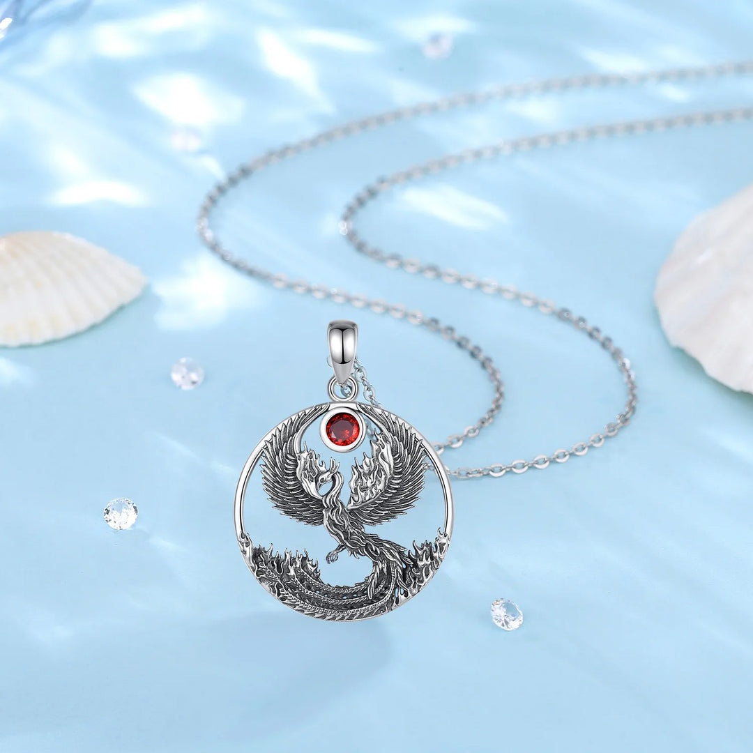 Phoenix Sun Sterling Silver Necklace