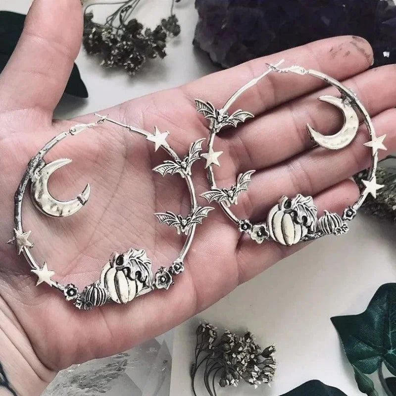 Halloween Night Hoop Earrings