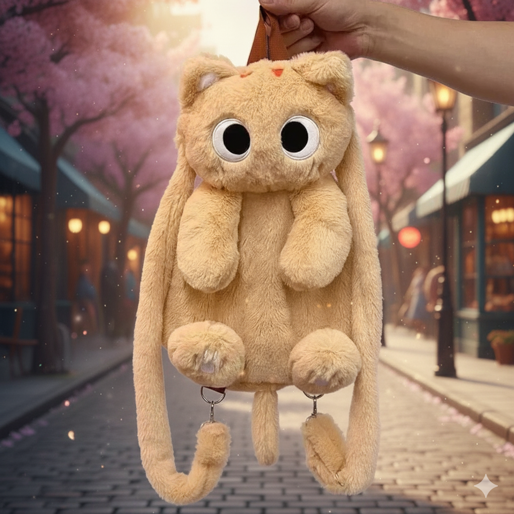 Kawaii Cat Backpack and Cross Body Bags