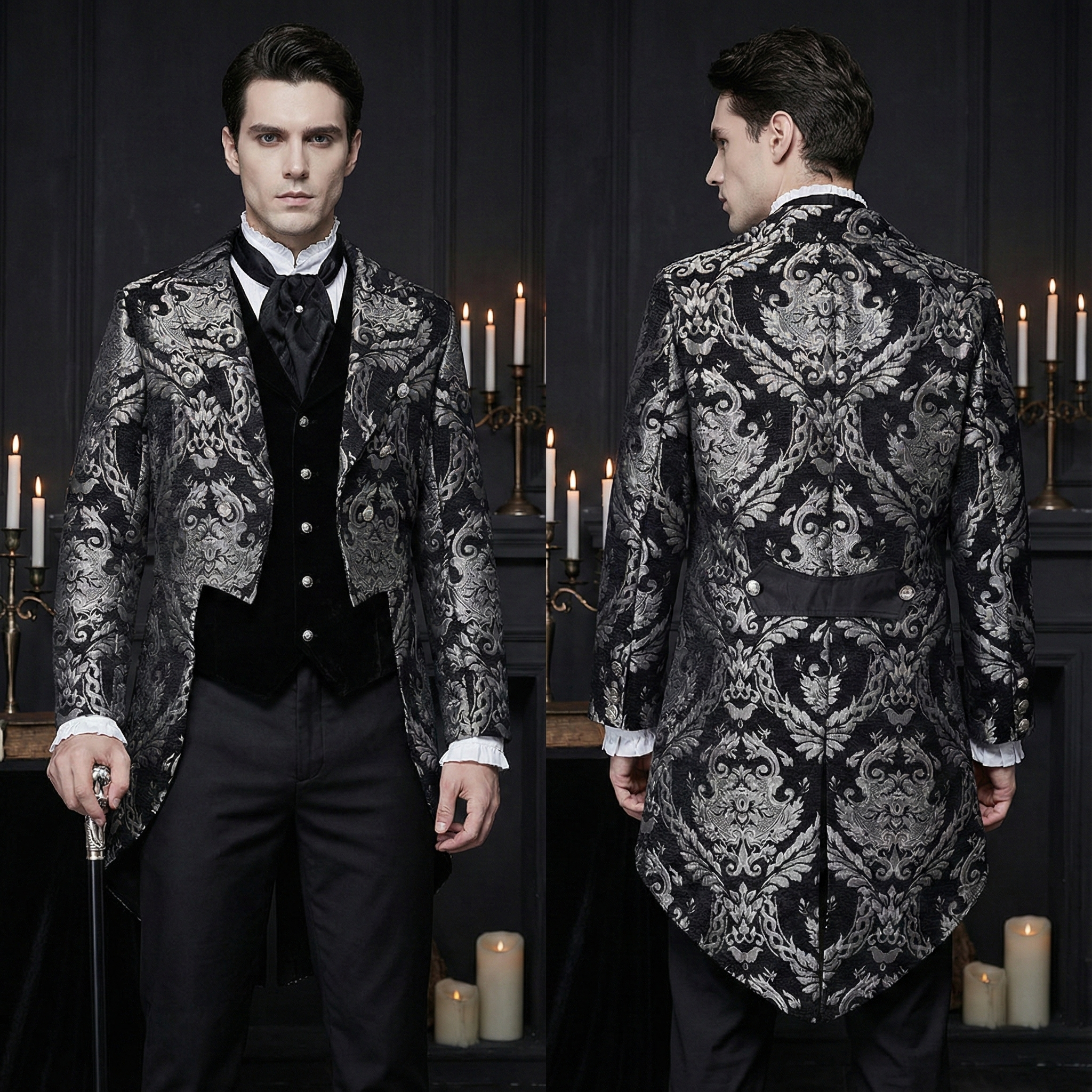 Nocturne Damask Tailcoat