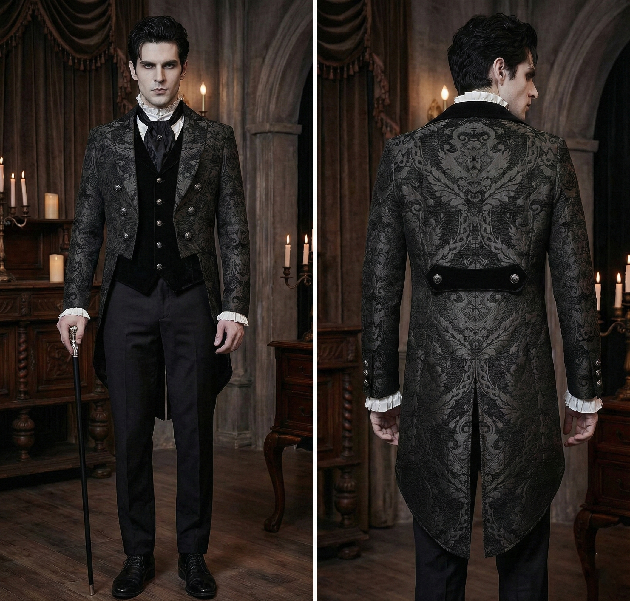 Nocturne Damask Tailcoat