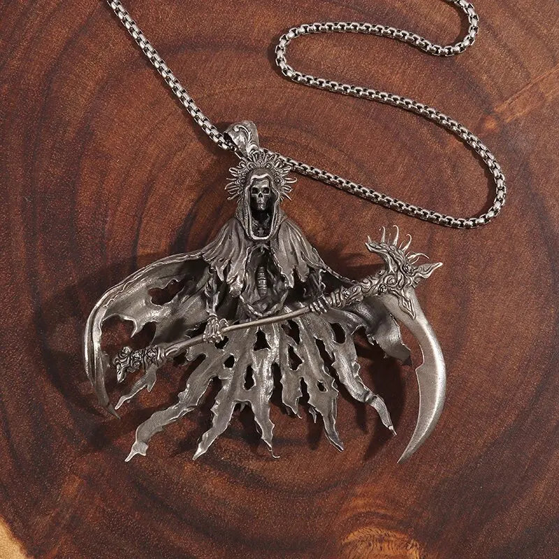 The Grim Reaper's Arrival Necklace