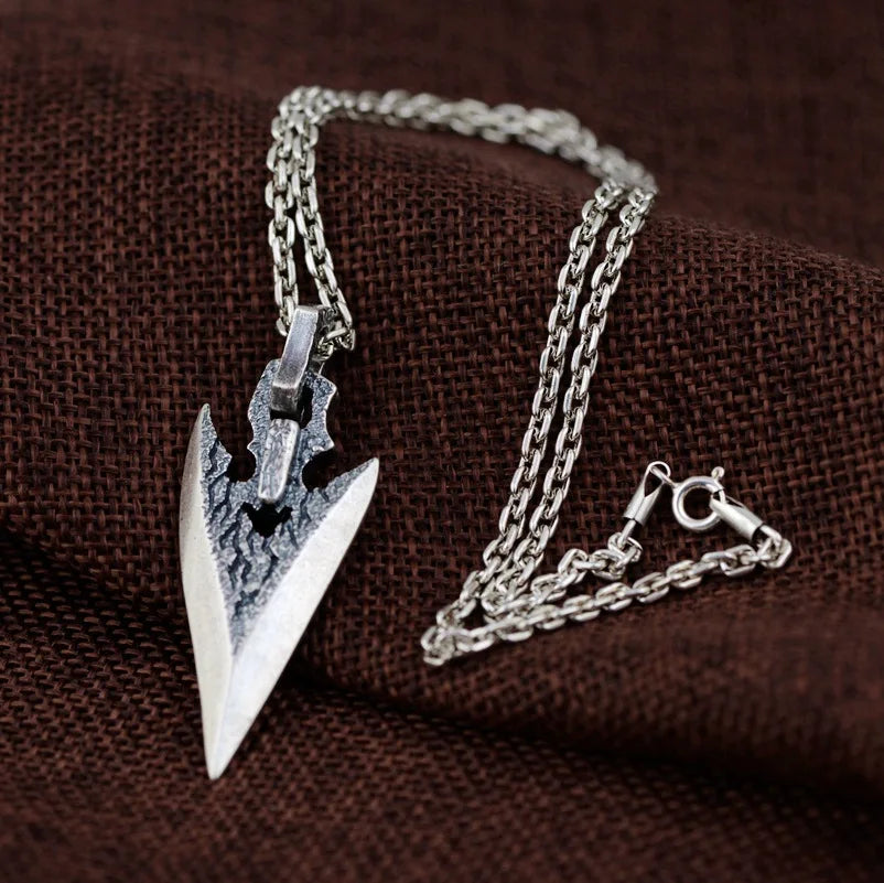 Duskbane Sterling Silver Arrowhead Necklace