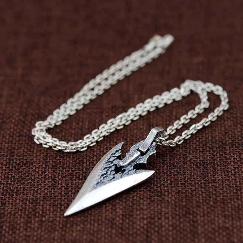 Duskbane Sterling Silver Arrowhead Necklace