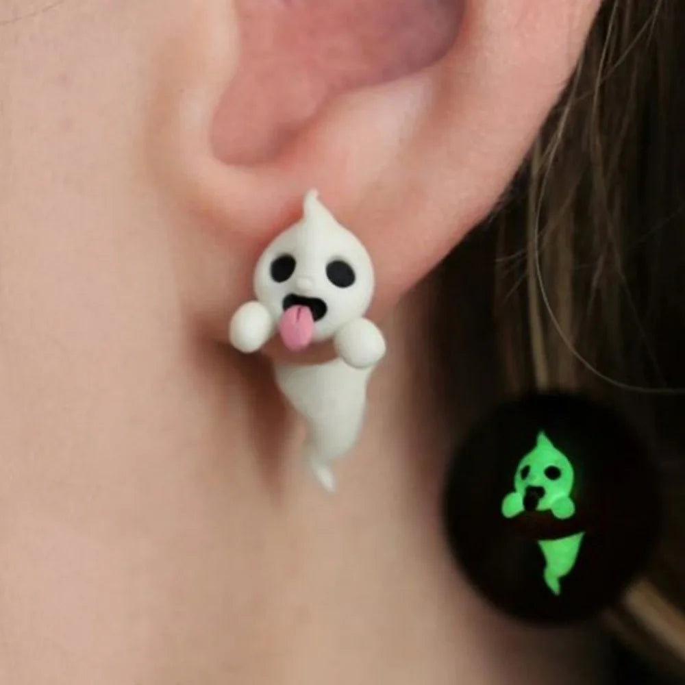 Boo! Glow in the Dark Ghost Earrings