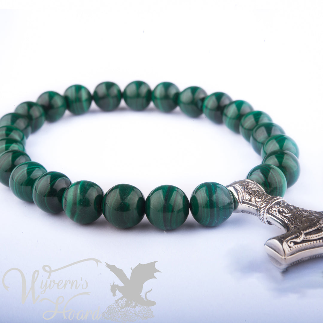 Mjolnir Natural Gemstones Bracelet