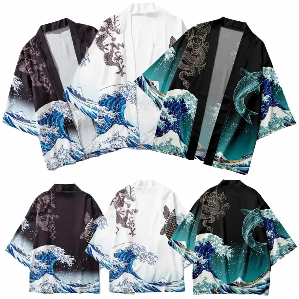 Ukiyo-e Dragon Gate Haori