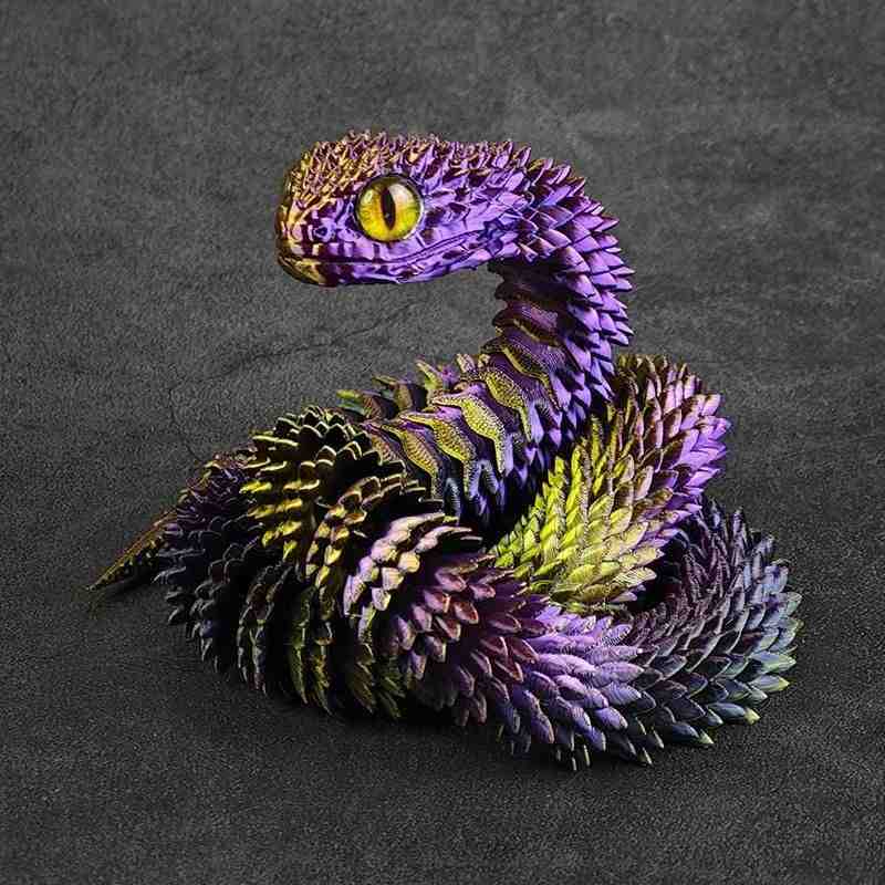 3D Printed Snake Sensory Fidget Toy