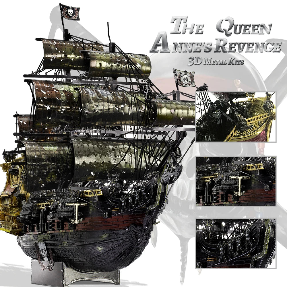 Pirate Ghost Ships 3D Metal Puzzles