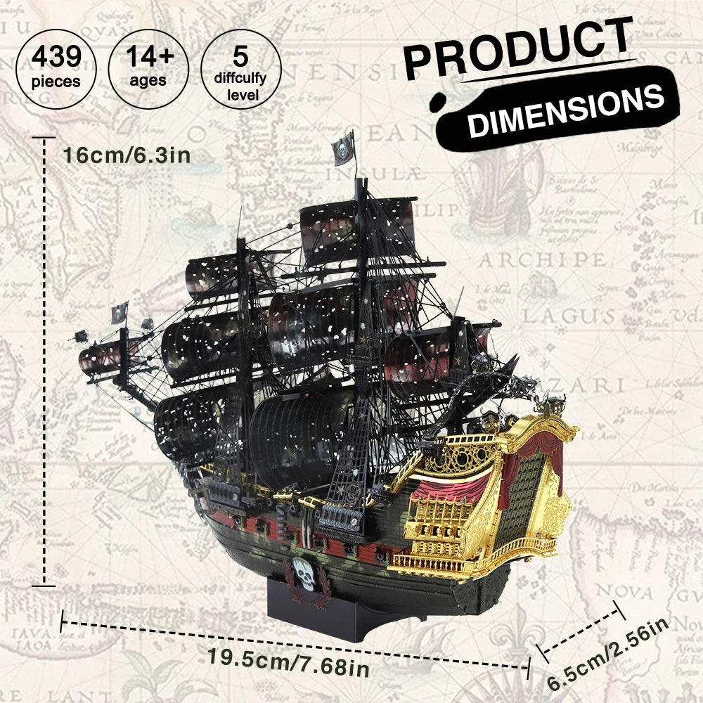 Pirate Ghost Ships 3D Metal Puzzles